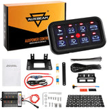 Auxbeam 8 Gang Dimmable LED Switch Panel (Two Sided Outlet)