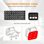 Auxbeam 6 Gang Dimmable LED Switch Panel