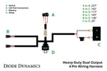 Diode Dynamics Heavy Duty Dual Output 3 Way Harness