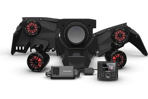 Rockford Fosgate Stage 4 Stereo and Speaker Kit - X3